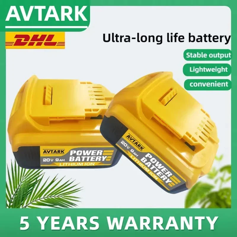 

100%original 20V 12Ah For Dewalt 18650.00 Battery Compatible power Tools 20V 9.0Ah rechargeable electric tool Lithium batteries