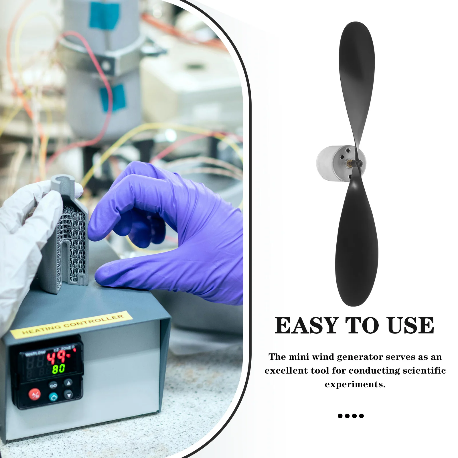 

1Set Wind Power Generation Teaching Tool Mini Wind Turbine Generator Portable Efficient Micro Motor Outdoor Camping Experiment