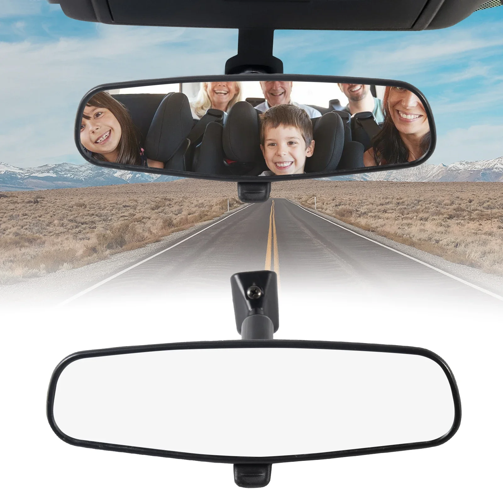 

Pop 10.5" Interior Rear View Rearview Mirror Car Front Mirror Fit ForToyota Etc Vehicles With Aluminum Block Base Size Of 0.9"-0