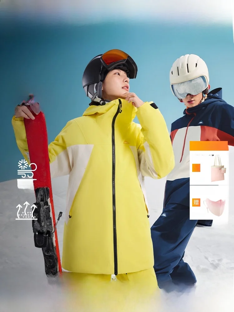 

Banana Snowboard Suit Women's Hard Warm Outerwear Skiing Equipment Single Double Board Suit Outdoor Camping Travel Gear