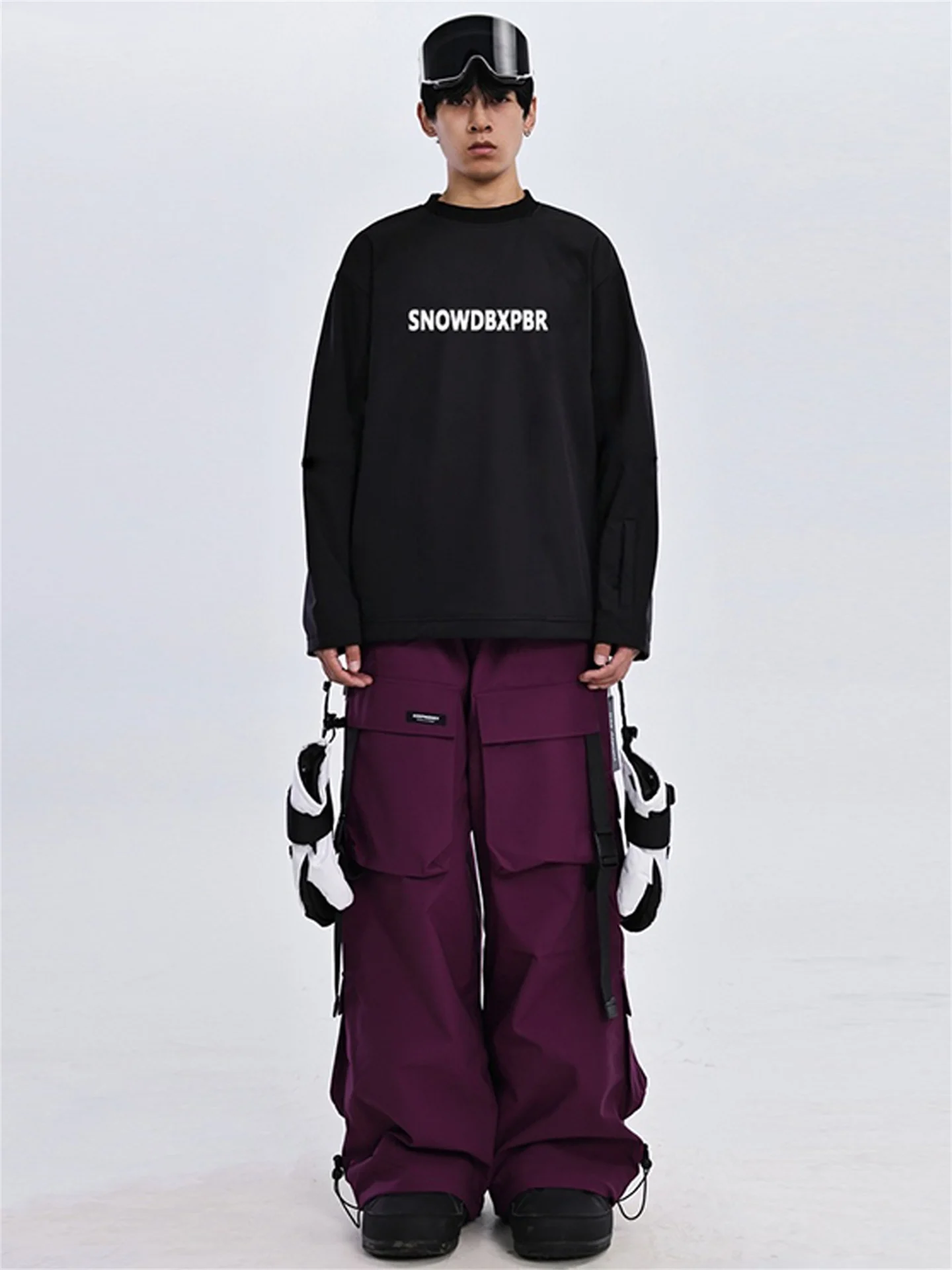 メンズスノーボードパーカー-アウトドアスポーツ-防水-冬用-長袖-カジュアルウェア-スキーギア-ユースサイズ-ロングパンツ