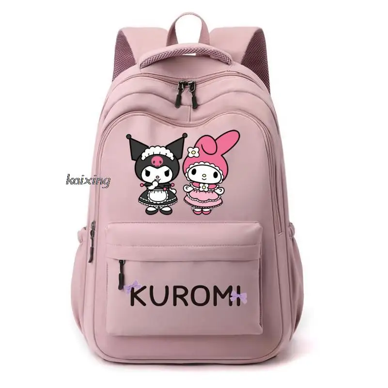 Backpacks Lovely Kuromi Melody Boy Girl Kids School Book Bags Women Bagpack Teenagers Schoolbags Canvas Travel Laptop Backpackk