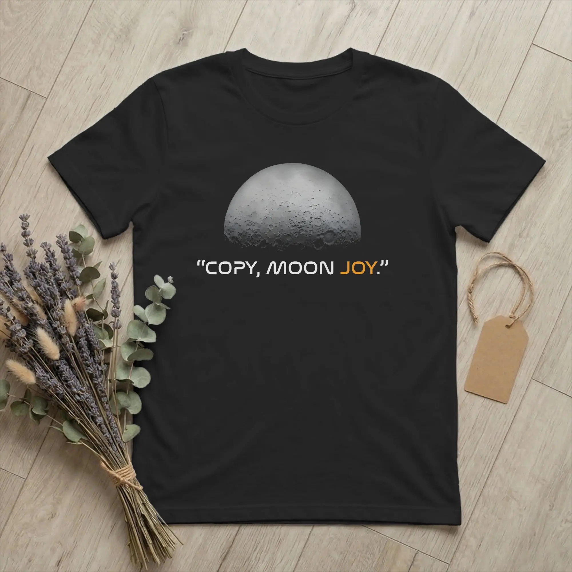 Men's T-Shirts Copy Moon Joy Artemis II Space Quote Vintage 100% Cotton Tees Short Sleeve  T Shirts Crewneck Clothes Plus Size