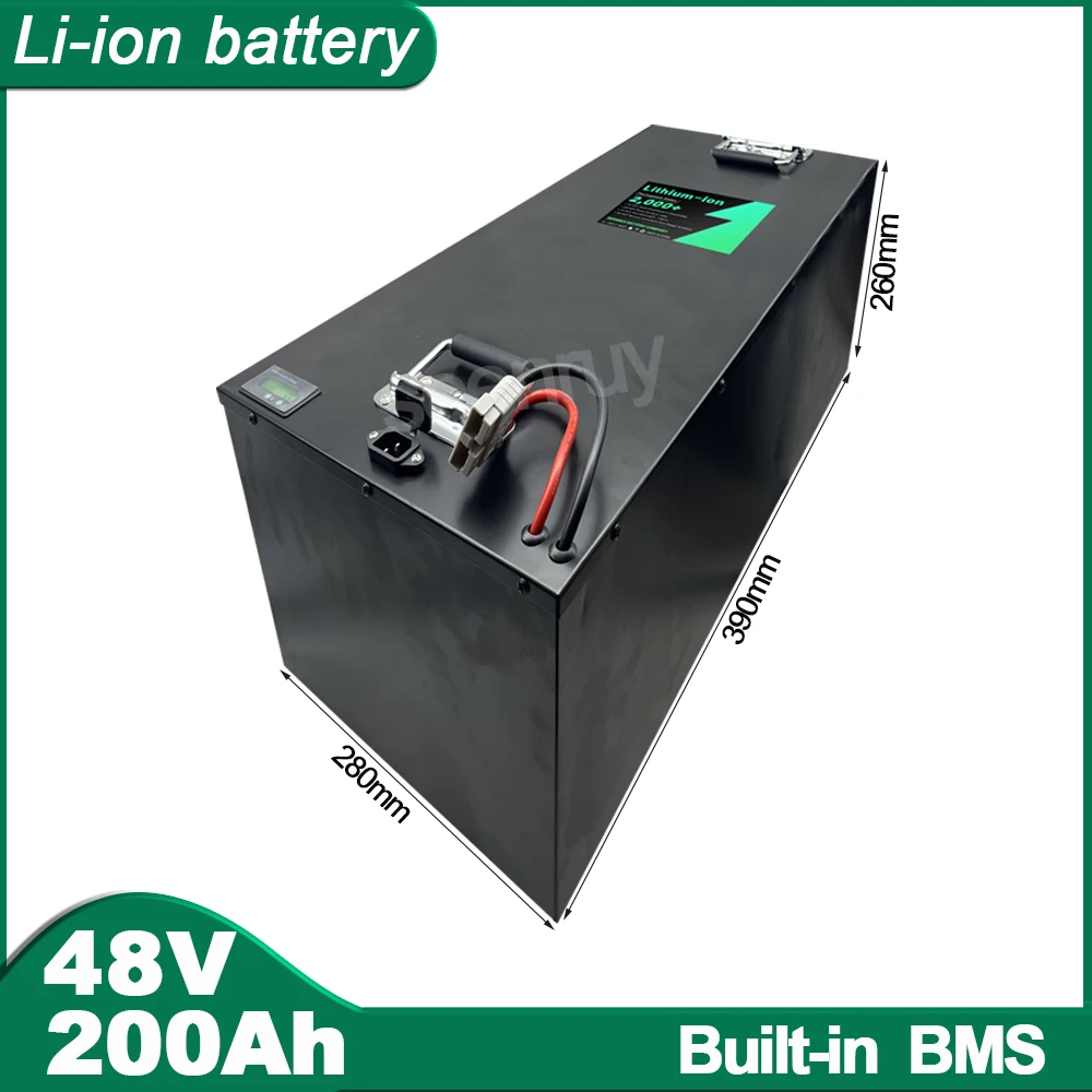 

48V 200AH Li-ion Lithium Polymer Battery Pefect For 400W 7000W 9000W Motorcycle Tricycle Quadricycle Ebike Electric Scooter