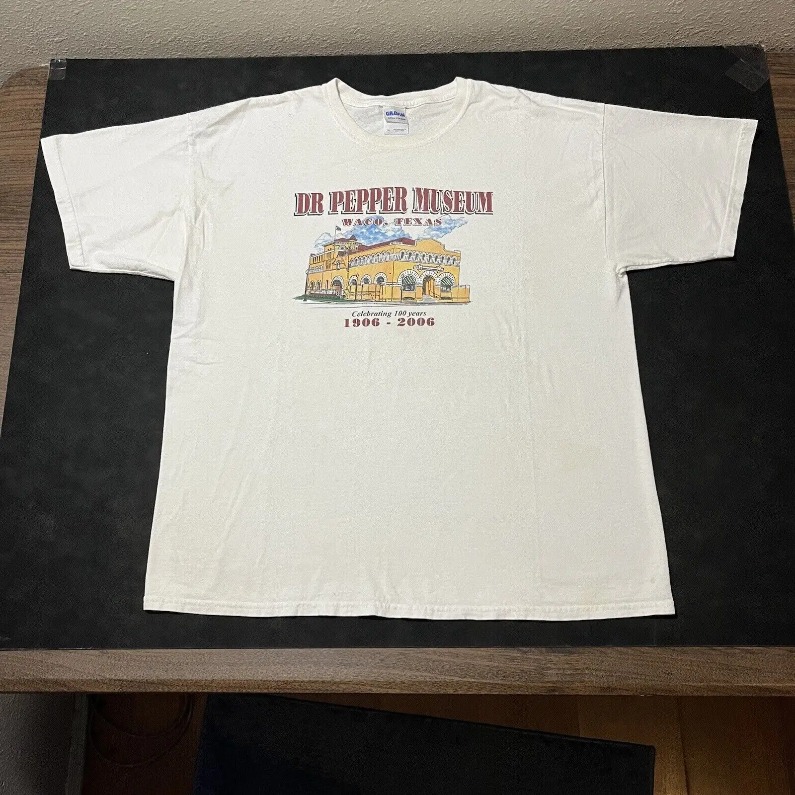 Vintage Dr Pepper I'm A Museum Waco Texas BurnouT T Shirt 100 Anniversary