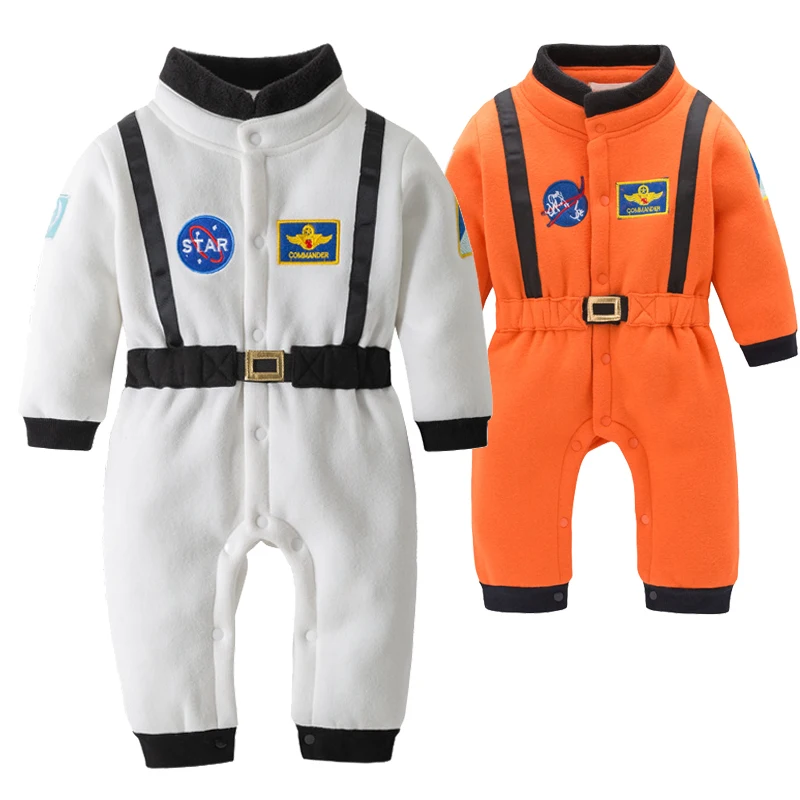 

Baby Astronaut Costume Space Suit Rompers Halloween Birthday Party Jumpsuit Outfit for Baby Boys Toddler 0-24M-3T