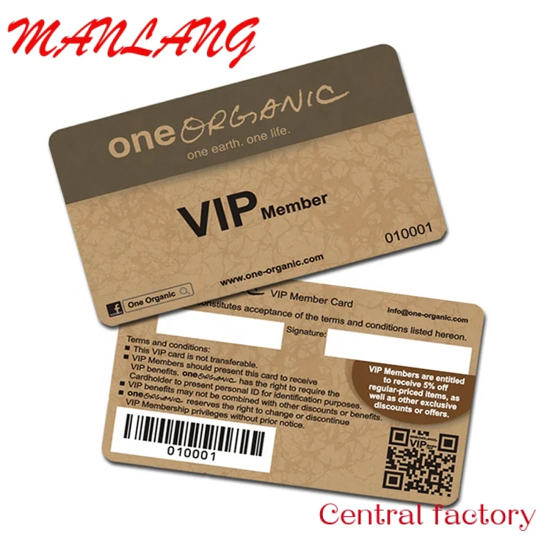 Custom  Customized printing plastic PVC VIP loyalty membership card with nice price