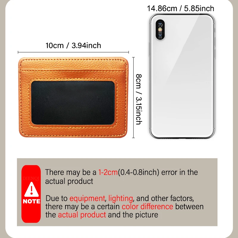 Porta carte di credito in pelle PU Mini portafoglio 5 slot per carte Portafoglio con finestra identificativa Porta carte di credito da uomo Donna Tarjetero