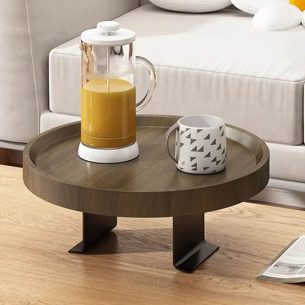 

Sofa Tray Table Sofa Armrest Clip-On Tray Wooden Sofa Tray Practical TV Remote Control Holder Tray For Coffee Snacks