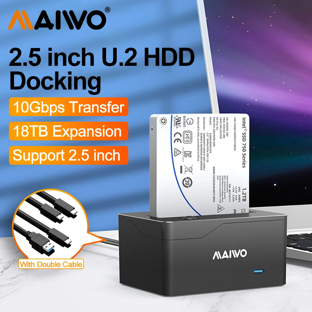 

SSD-накопитель MAIWO U.2, 10 Гбит/с, 2,5 дюйма, USB 3,1