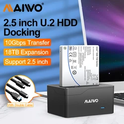 MAIWO U.2 SSD Case Solid State Drive Reading Base 10Gbps 2.5-inch External Desktop Notebook Type-c USB 3.1 Hard Drive Enclosure