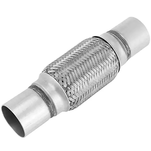 

3 Pieces 2 Inch By 6 Inch Stainless Steel Dual-Woven Flexible Exhaust Connector For Vehicle Exhaust System Maintenance