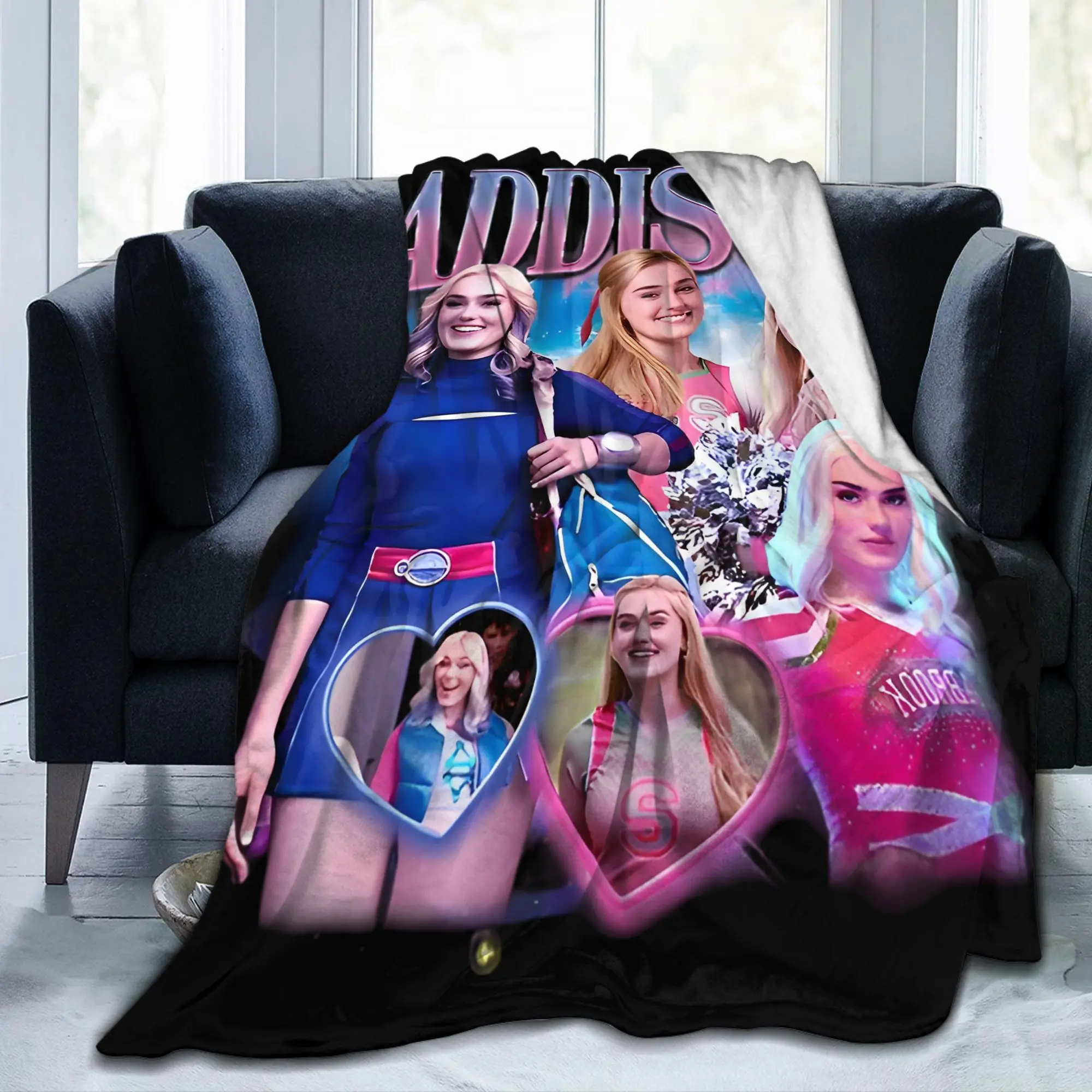 الكسالى 4 فجر مصاصي الدماء بطانيات محبوكة الفانيلا أديسون Bootleg خفيفة الوزن رمي البطانيات السفر المنزل الأريكة رقيقة لحاف #2