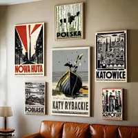 R-Ryszard Kaja Artworks Polish DIY Sticky Poster Fancy Wall Sticker for Living Room Bar Decoration Wall Decor