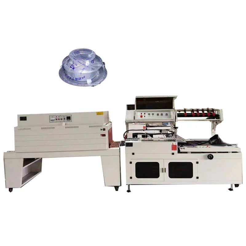 Automatic Bag Sealing and Cutting Shrink Wrapping Machine - Small Mini Table Top L Type