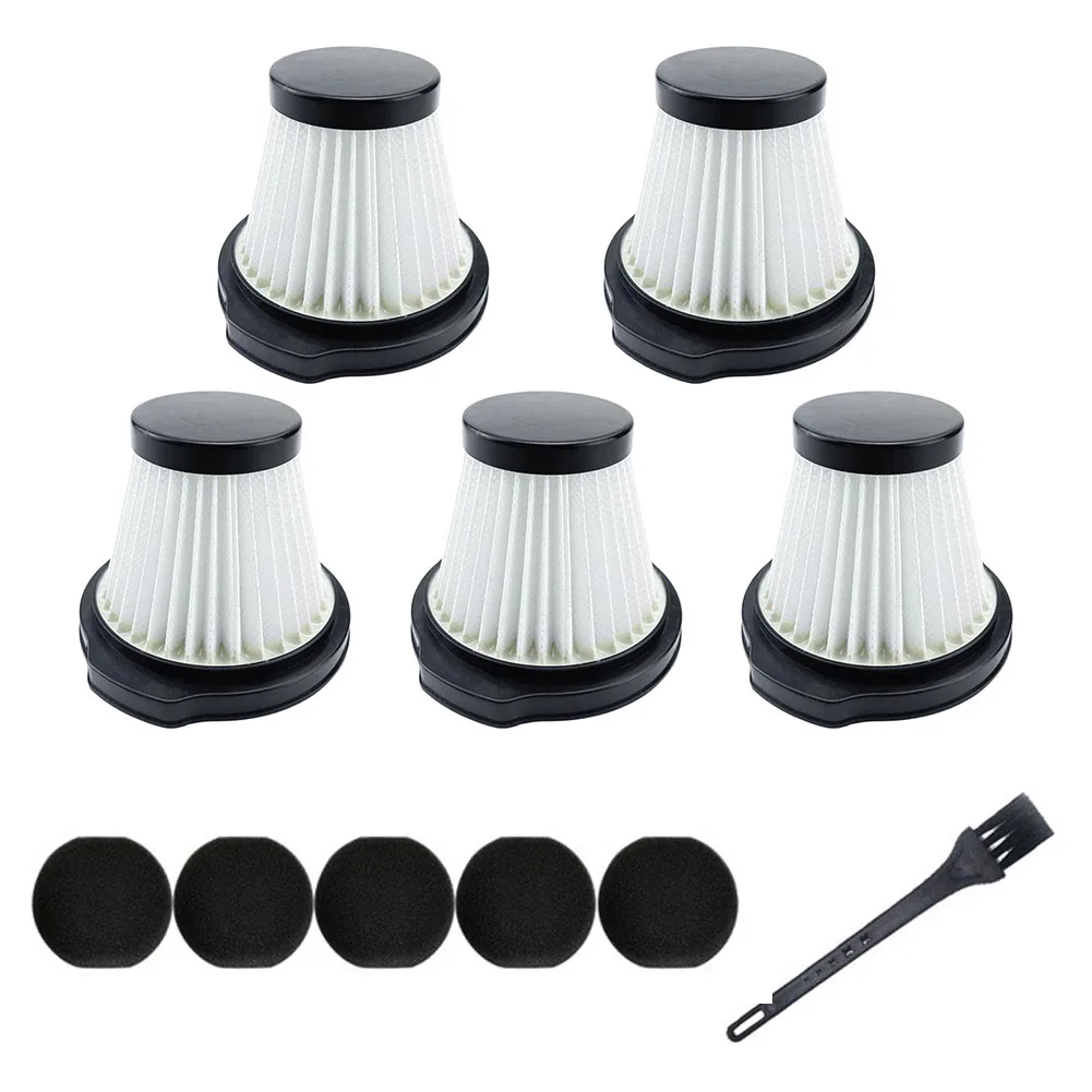 For Deerma DX115 DX115S DX115C For Vacuum Cleaner HEPA Filter Set 5 Filters 5 Cotton Inserts 1 Brush for Fine Dust for capture