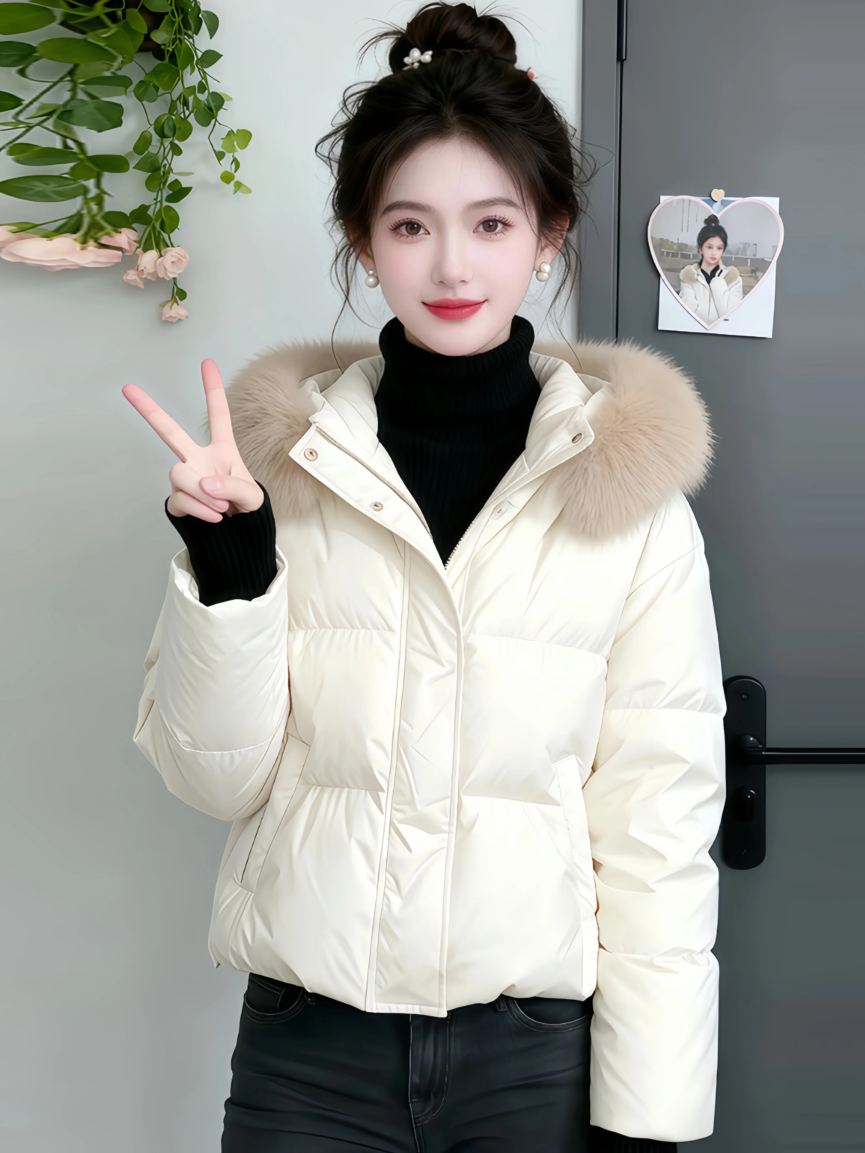 Winter Thickened Warm Cotton Jacket Women's Maturity Style Anti-Aging Bread Design Sense Cotton Coat Outerwear Korean Loose Fit