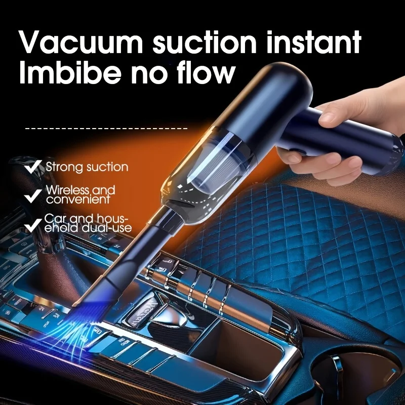 

Wireless Handheld High Suction Mini Car Vacuum Cleaner Cordless 10000PA Suction Lightweight Vacuum For Home & Car