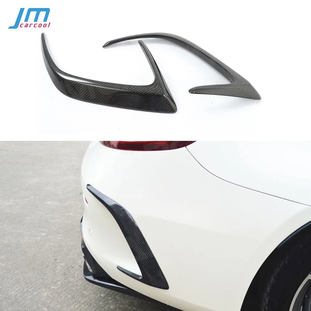 

Carbon Fiber Rear Bumper Trims Side Vents Spoiler for Benz C Class W205 C63 for AMG C200 C260 C300 Coupe 15-21 FRP Black
