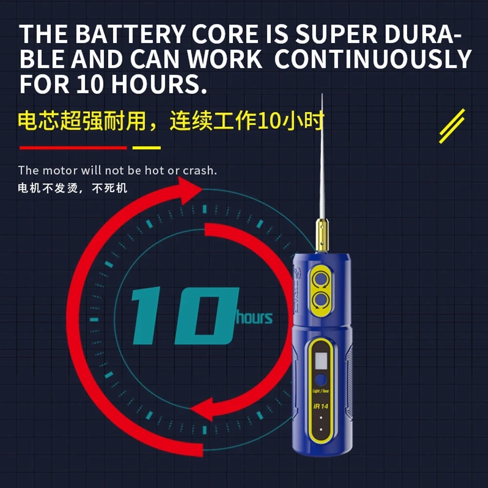 MECHANIC IR10 Pro IR13 IR14 IR16 Electric OCA Glue Removal Tools Rechargeable For Phone Screen Cleaning Grinding Cutting Polish