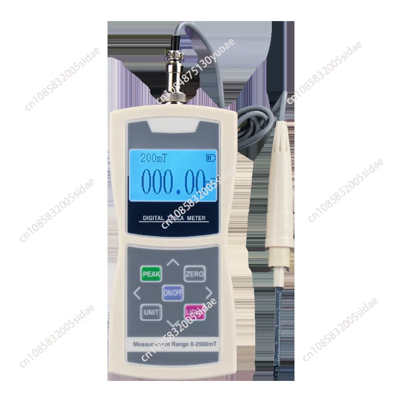 Digital Tesla Meter Gaussmeter 200mT/2000mT Standard Radial Hall Probe High Accuracy Sensitive Surface Magnetic Field Tester