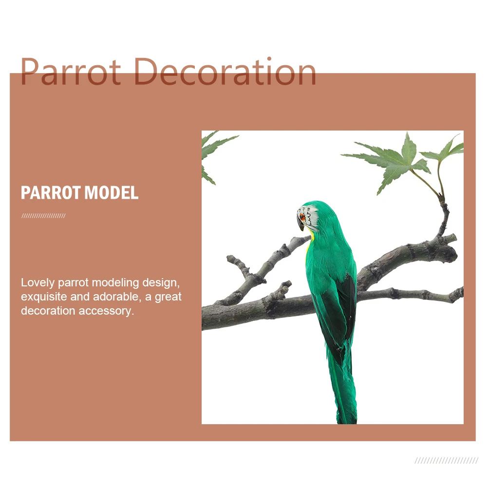 

3pcs Parrot Decoration High Quality Foam Outdoor naments Simulated Bird Statue Home Decor
