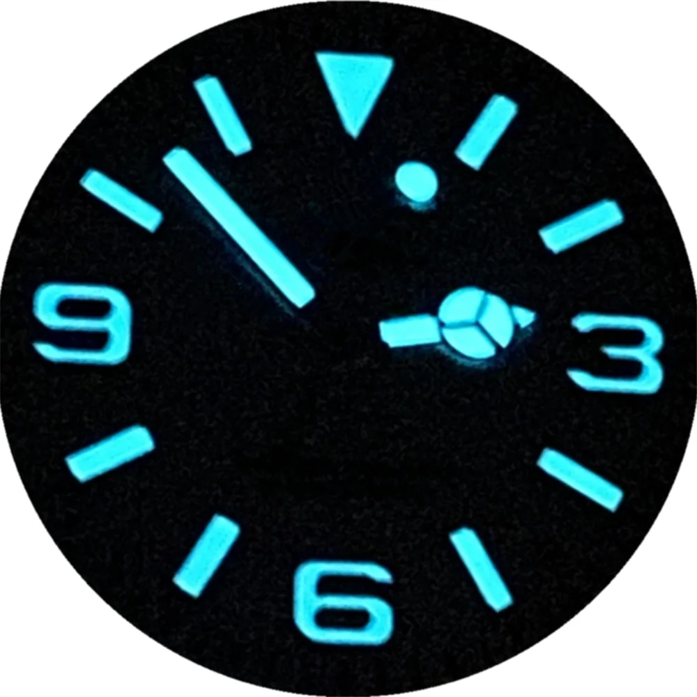 Watch Dial Nh35 Explor 369 Dial Nh35 Movement Watch Ice Blue Luminous 28.5mm 8215 Dial Watch Repair Watch Black Hands Accessory