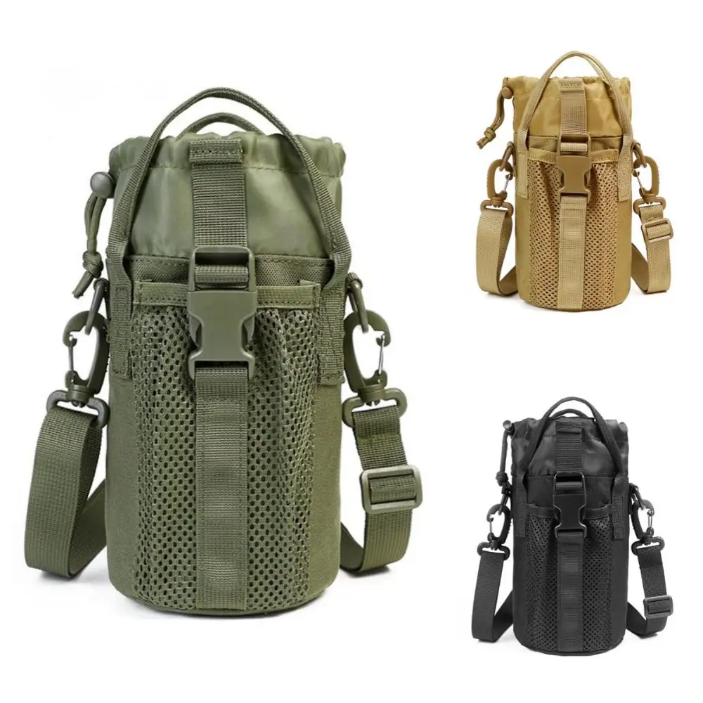 Large Capacity Water Bottle Sling Bag Multi-layer Waterproof Gym Bottle Bag Convenience Adjustable Crossbody Sports Bag Fitness