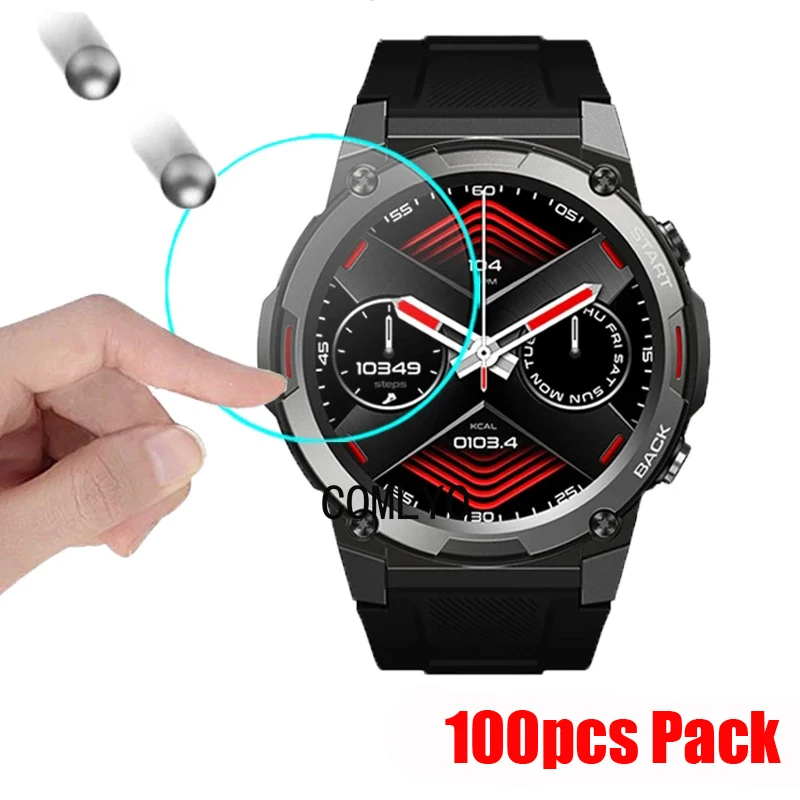 

100pcs pack for Zeblaze Vibe 7 pro Tempered Glass Smart watch Screen Protector 9H 2.5D Film