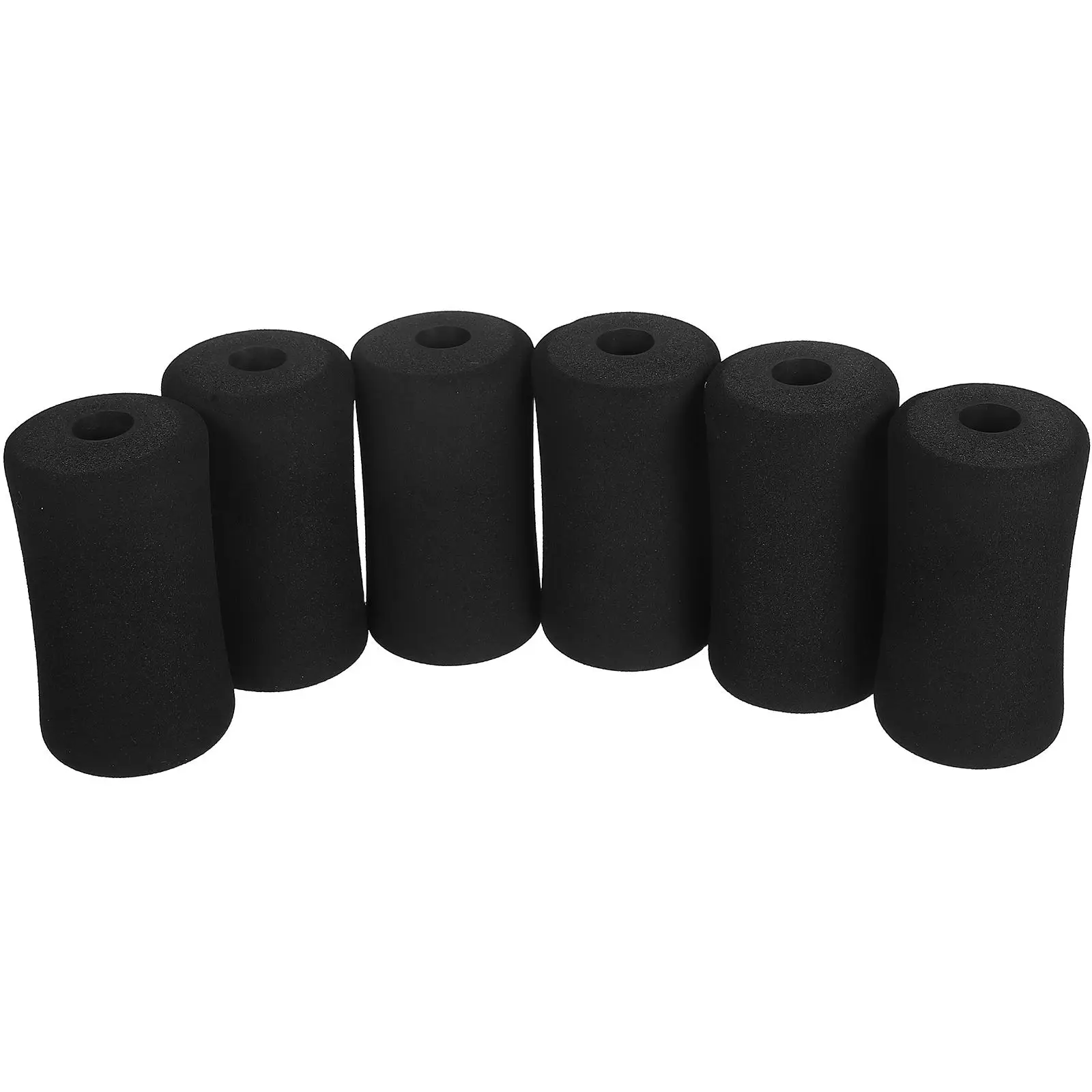 6 Pcs Sit Up Board Sponge Foam Pad Inner Diameter 22mm Length 135mm Outer Diameter 75mm Gym Replacement Cover Leg