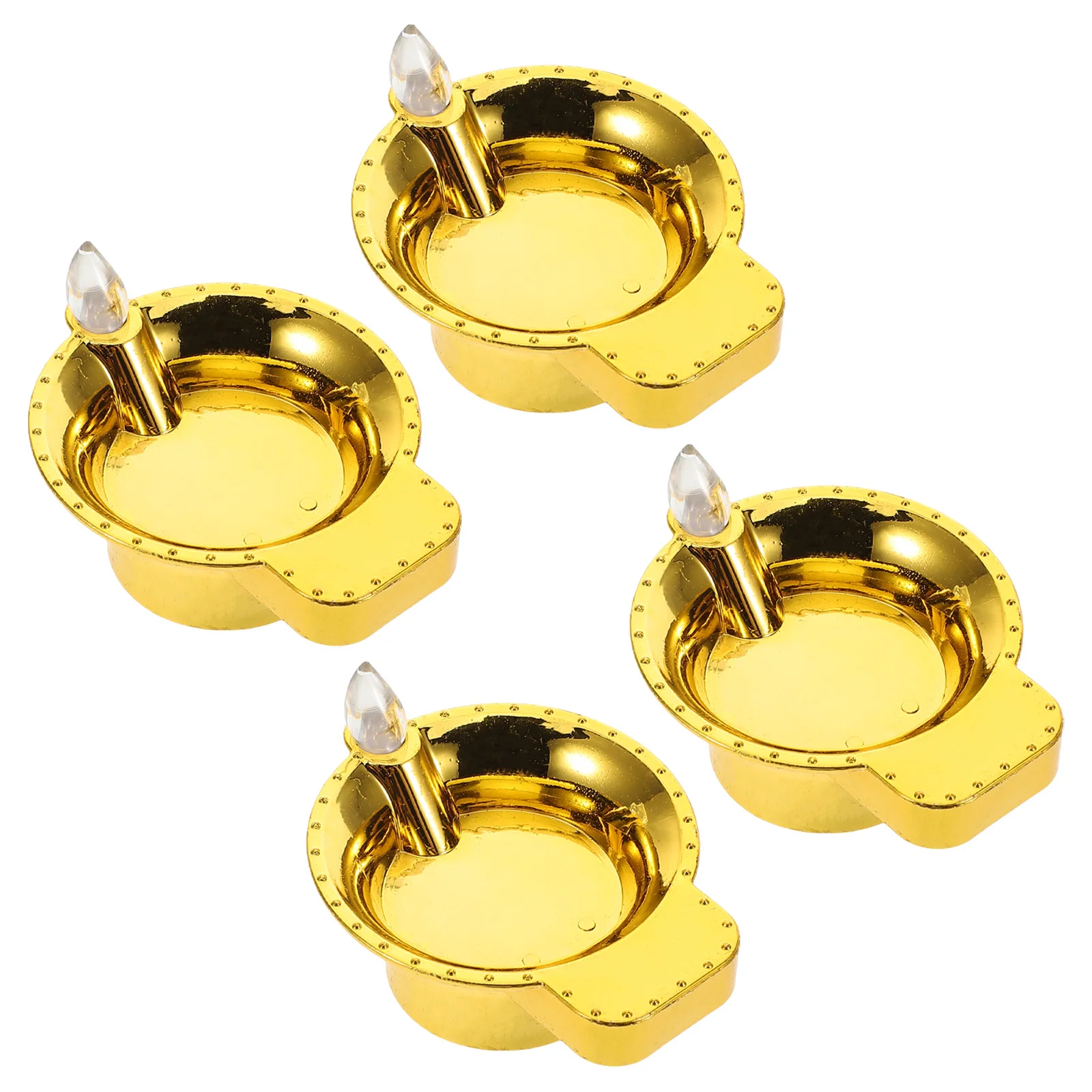 4 قطع من شموع LED مقاومة للماء تعمل لديكور المنزل والجو الرومانسي والاحتفال بالحدث