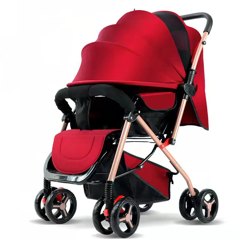 Compre precio barato de fábrica de China, bebes ligeros de doble dirección para bebés de 0 a 36 meses, carrito de viaje, cochecito, cochecito plegable