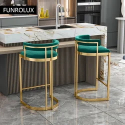 Acessível Luxo Iron Bar Stool, contador simples, Home Back, fezes De Cozinha