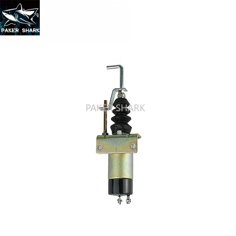 36607197 366-07197 36607198 For Diesel Engine Fuel Shutoff Solenoid Push Pull Generator Solenoid Valve 12v 24V Excavator