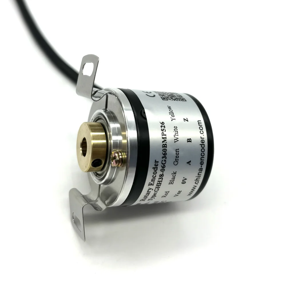 

CALT GHH38-6G2500BMP526 Rotary Encoder 38mm Diameter Hollow Shaft Incremental Push Pull Output 5-26V