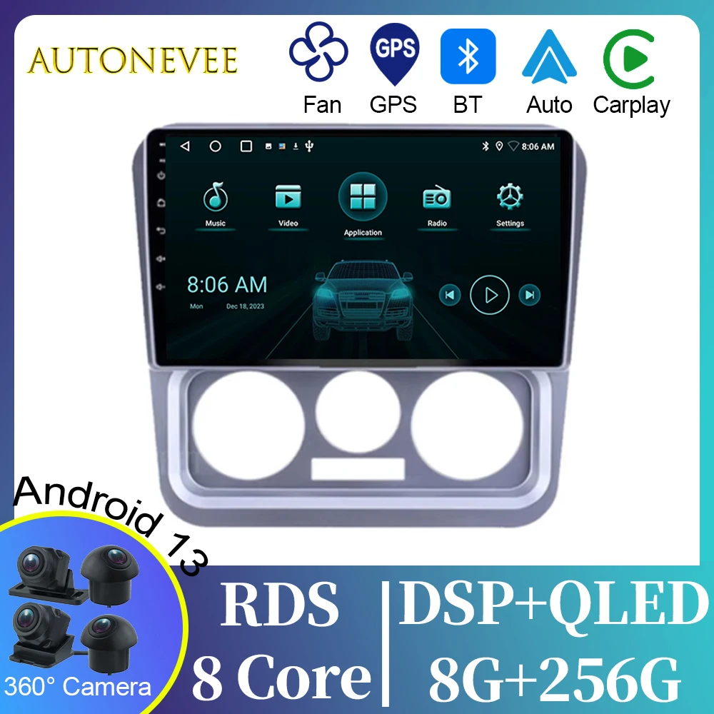 

BT For Geely CK 2008 - 2016 Video Player Android Auto DSP Car Radio GPS Navigation Multimedia Stereo Carplay 5G WIFI No 2din DVD