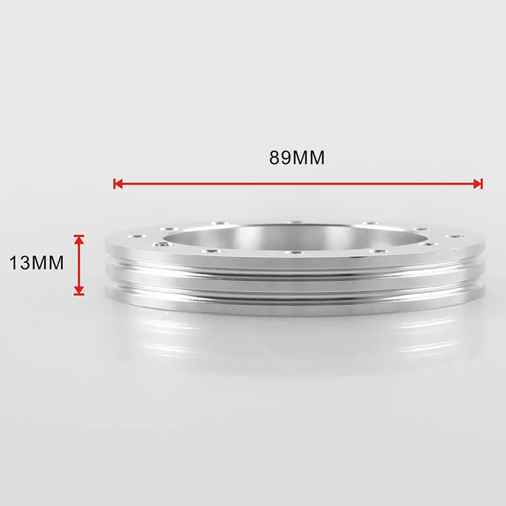 

6 Hole to 3 Hole Steering Wheel Adapter Silver Durable Light Easy Install Car Wheel Adapter Quick Conversion Tool