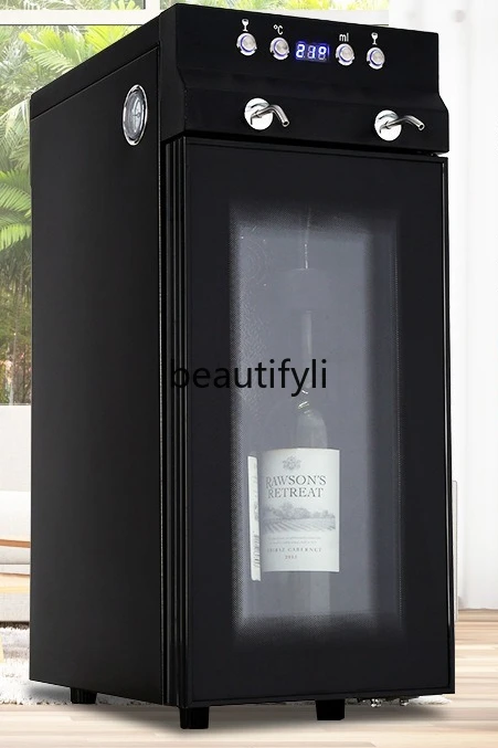 

constant temperature electronic wine cabinet refrigerated nitrogen fresh-keeping cabinet intelligent wine dispenser quantitative