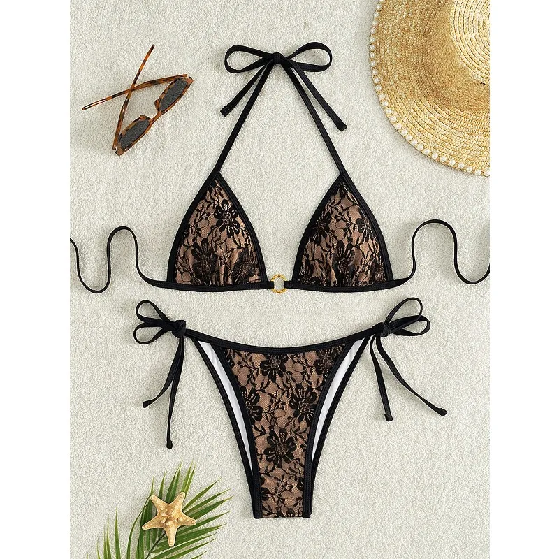 

Новый летний женский комплект бикини из двух частей, повседневный и модный, подходит для ежедневной носки летом.