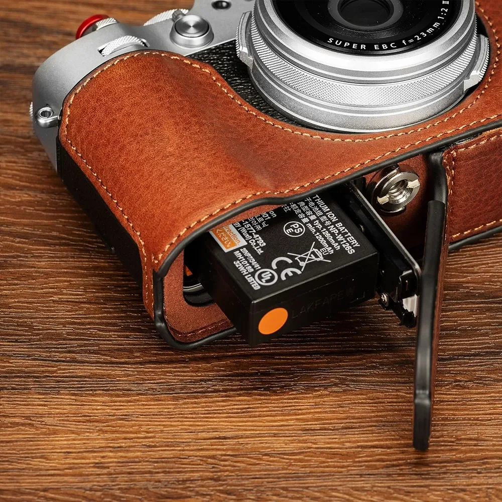 SmallRig Camera Bag Leather Half Case Kit for FUJIFILM X100VI Retro Handmade Protective Case Base With Strap Camera Accessories