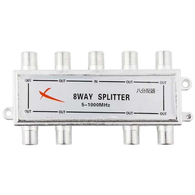 Cable TV signal splitter 1 point 2 divider closed circuit splitter 1 point 8FP TV fork