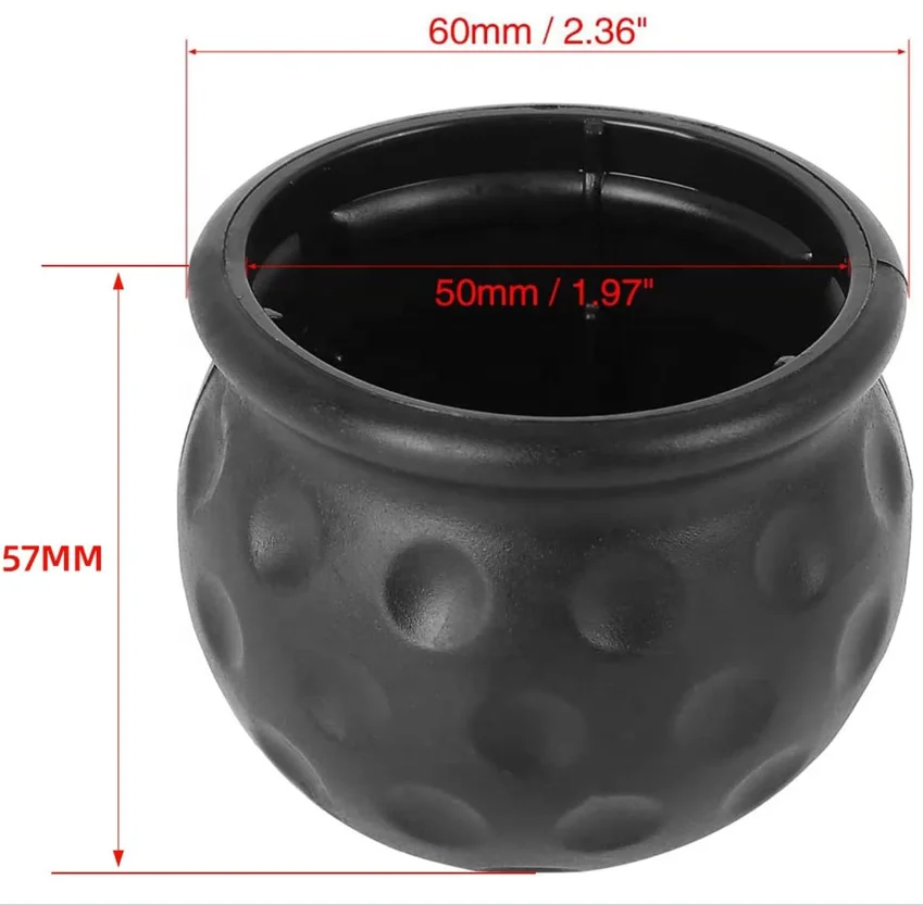 キャラバン・トレーラー用黒色ゴム製牽引ヒッチカバーボール保護 - Wire Connector Cap のレビューと価格
