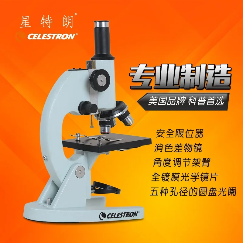 Microscopio Celestron 44102 Microscopio Regalo per bambini Microscopio per bambini per imparare la scienza Fabbrica di regali di compleanno di Natale
