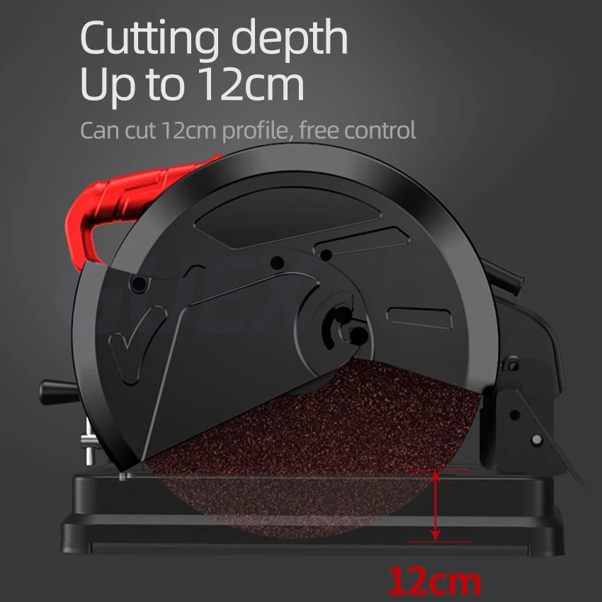 Steel cutting machine 0-45 ยฐ adjustable angle oblique cutting saw abrasive cutting saw desktop industrial special cutting saw