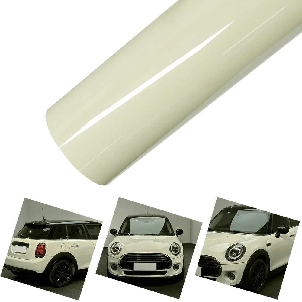 

PET Platinum Pepper White Car Vinyl Film Car Engine Hood Decal Sticker Self Adhesive Motorcycle Auto Decoration Film Air Free
