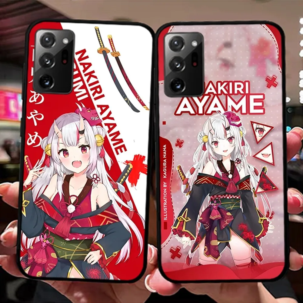 Nakiri Ayame Hololive Phone Case For Samsung Note 8 9 10 20 pro plus lite M 10 11 20 30 21 31 51 A 21 22 42 02 03