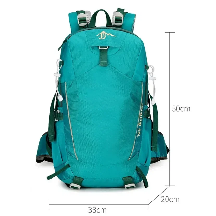 Mochila de escalada de gran capacidad para deportes al aire libre, bolsa de Camping, senderismo, montañismo, impermeable, ligera, de viaje, 40L