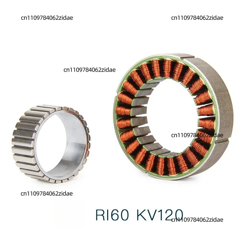 For Frameless Inrunner BLDC Brushless DC Motor T-MOTOR RI60 KV120 for Robotic Arm Exoskeleton Robot Joint