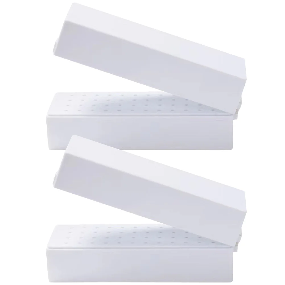 2 قطعة مسمار لقمة ثقب صندوق منظم 30-فتحة حقيبة للتخزين للأظافر مسمار الفن لوازم مانيكير أداة عرض حامل