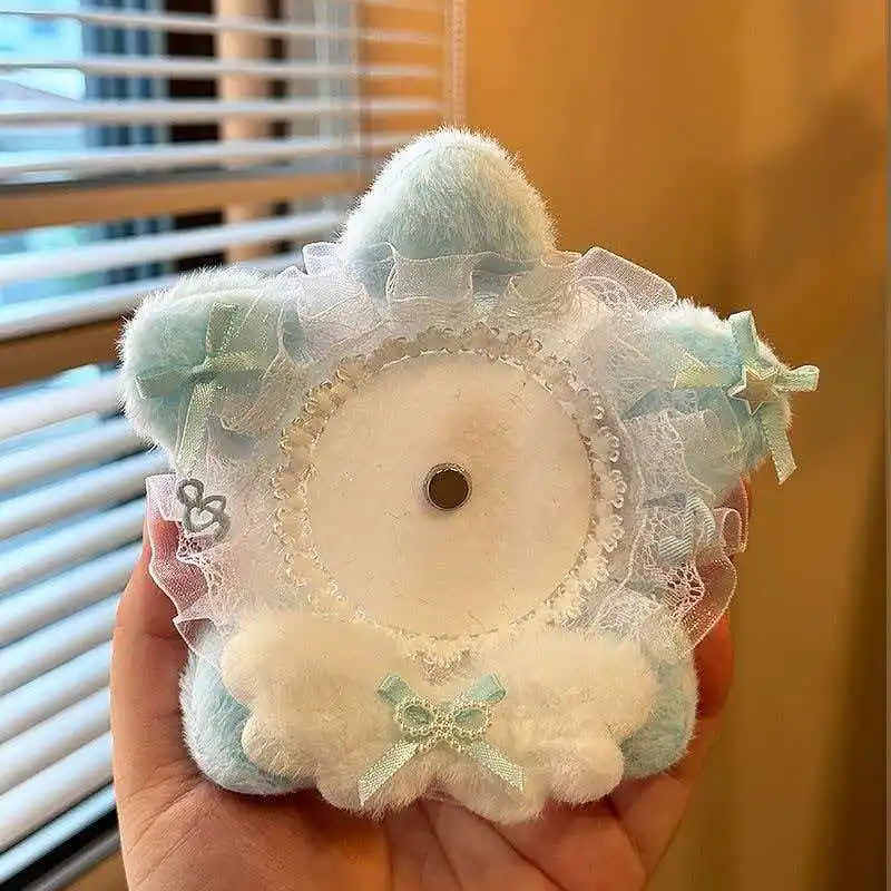Cute Plush Lolita Badge Display Holder Star Shape Handmade Decoration Pin Base DIY Teens Anime Merchandise Button Badge‌ Holder